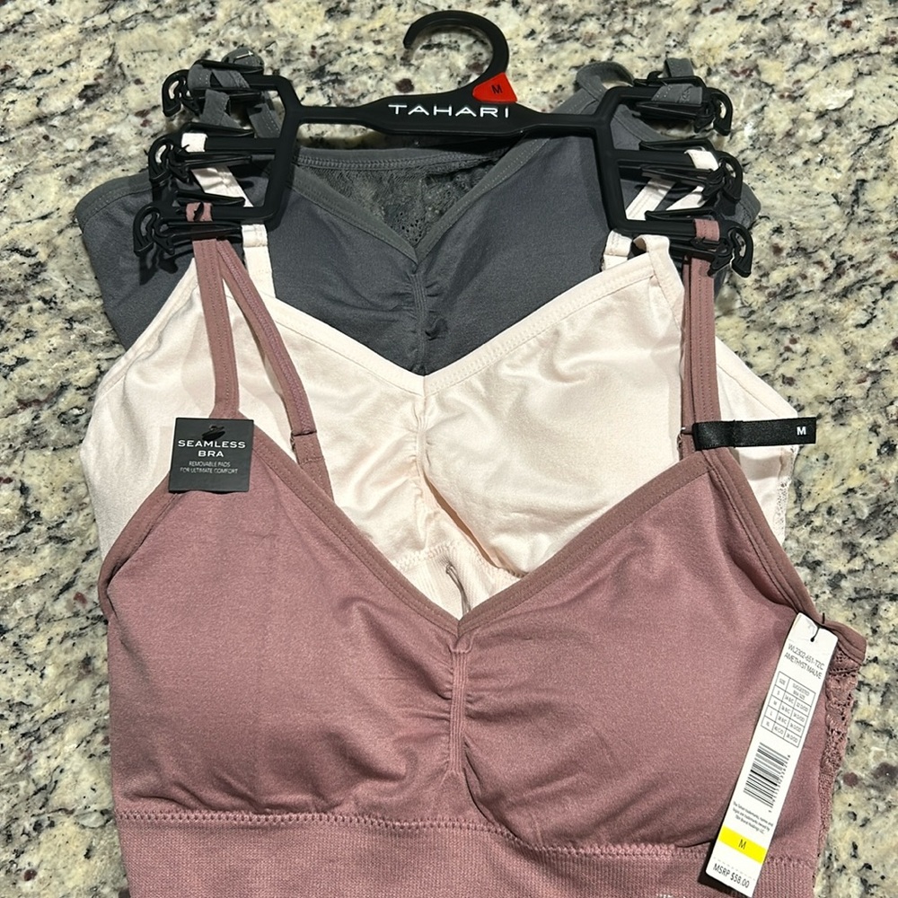 3 bralettes
